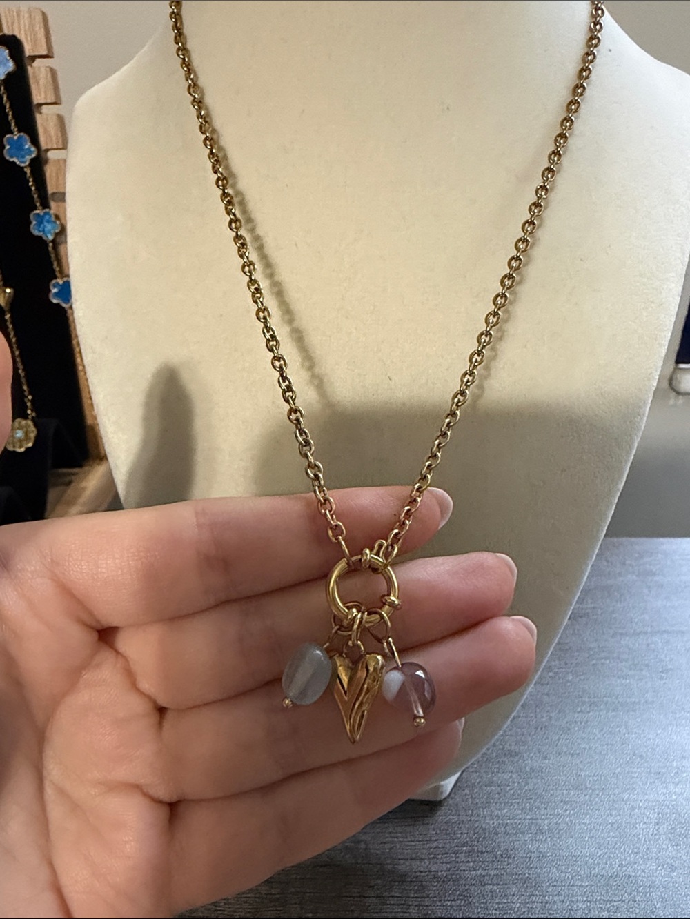 Spring Closure Charm Necklace - Picture 2 of 2